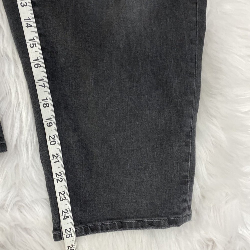 Lane Bryant low rise girlfriend fit jeans distressed sequin 22 stretch - Picture 6 of 11